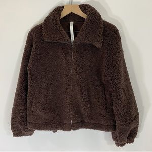 Lululemon Brown Sherpa Jacket Size 6